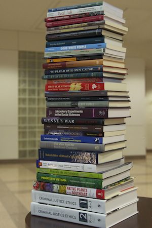 stack of books