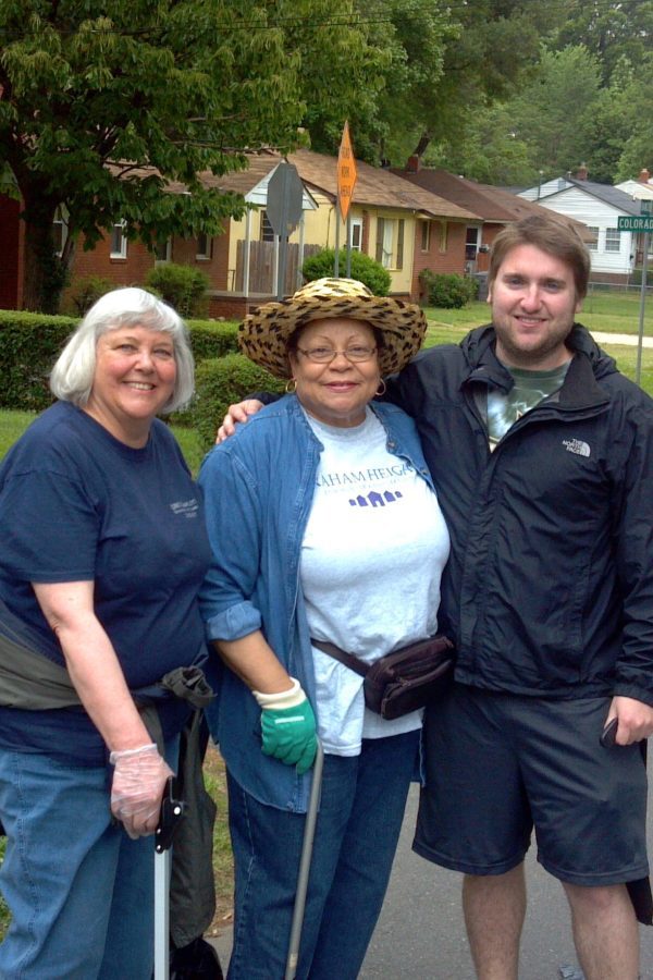 Volunteers and residents of Graham Heights