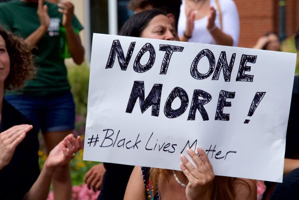 protest photo of sign Not One More