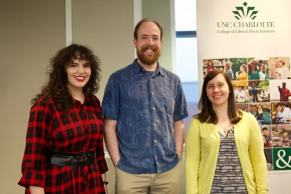 Bright, Horger and Davenport at awards ceremony